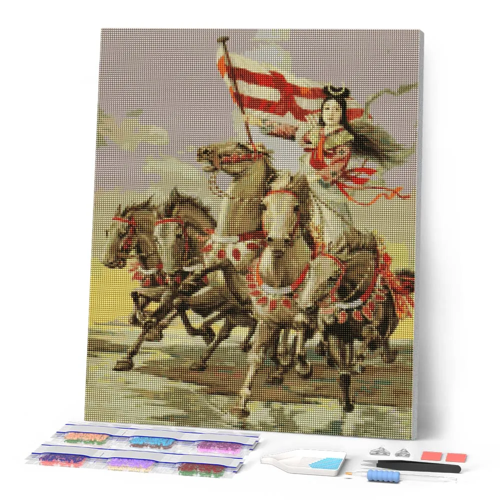 Figured'Art Symbolische figuur van Japan diamond painting 40x50 cm