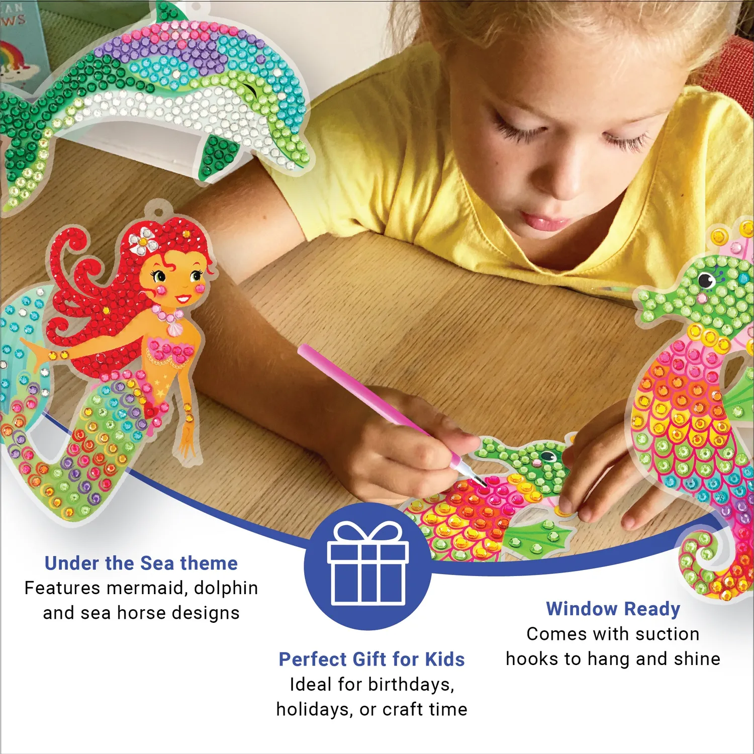 Box Candiy Sea Life Sparkling Light Catchers raamhanger 3 stuks