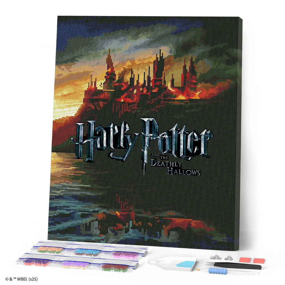 Figured'Art Harry Potter Hogwarts in Vlammen diamond painting 40x50cm