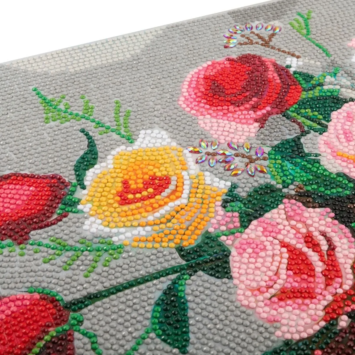 Craft Buddy Crystal Art Vintage Roses canvas kit 40x50cm full