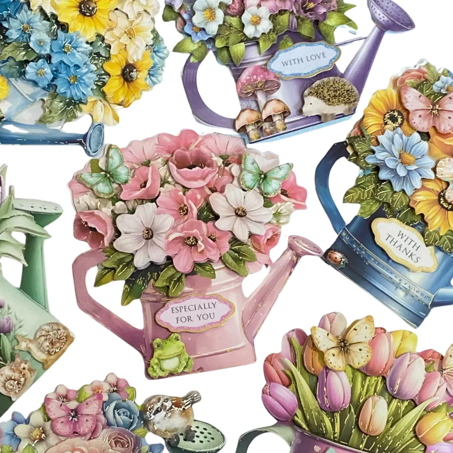 Craft Buddy Sunny Days Watering Can kaartenpakket 16 stuks folie