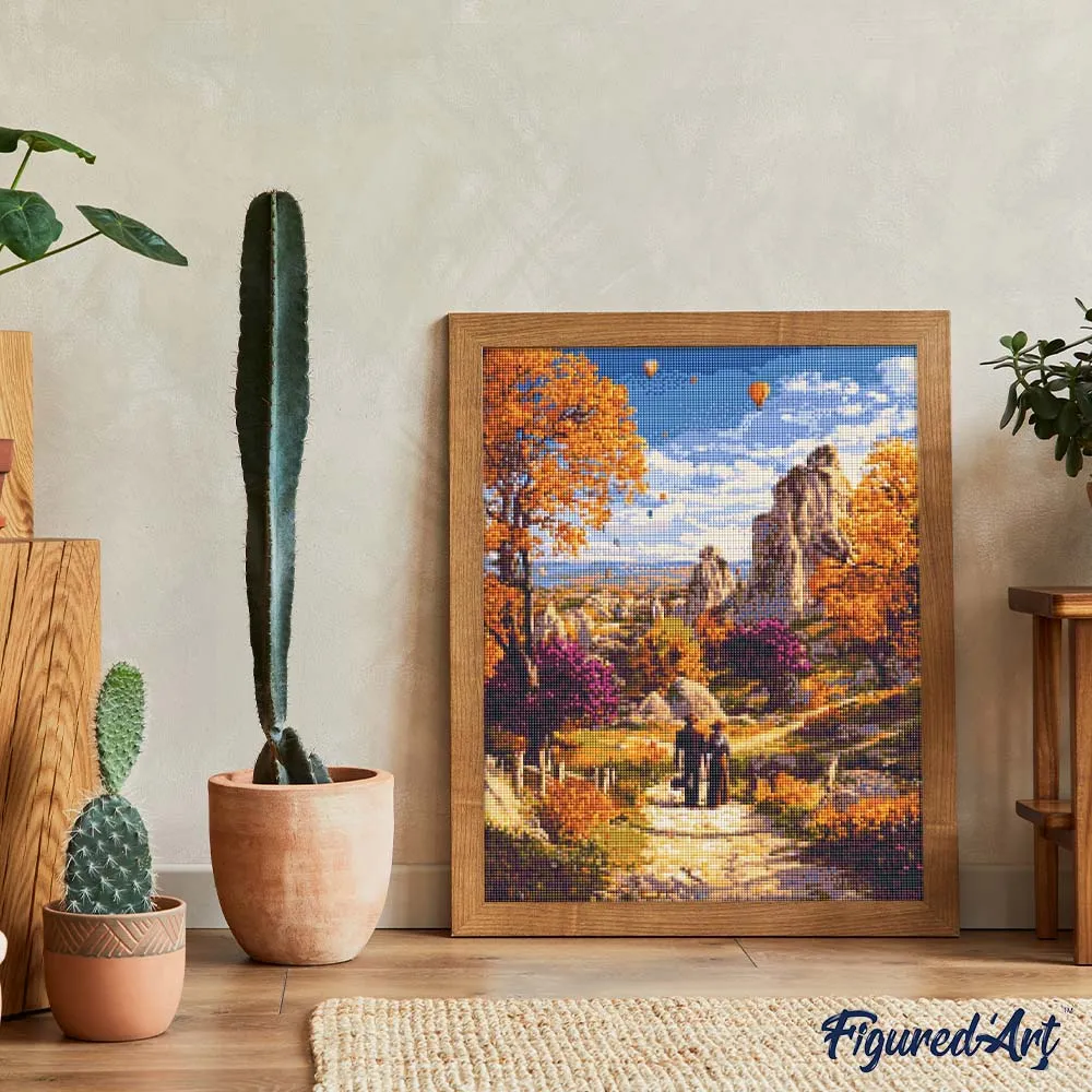 Figured'Art Romantische herfst in Cappadocië diamond painting