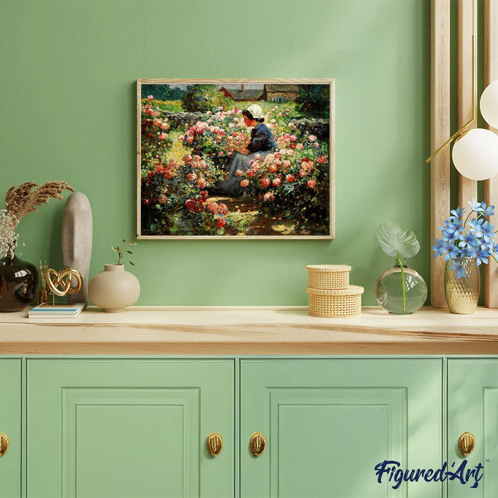 Figured'Art Flower Garden diamond painting 40x50cm vierkant