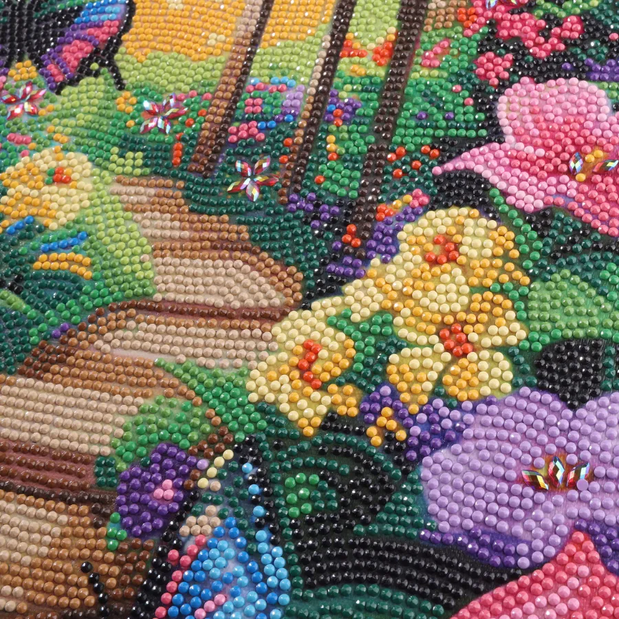 Craft Buddy Crystal Art Butterfly Lane diamond painting canvas 40x50cm