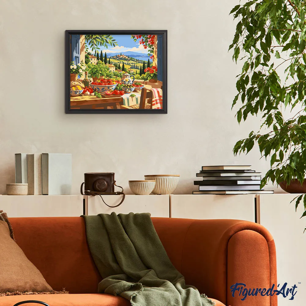 Figured'Art Smaak van het Platteland schilderen op nummer 40x50cm