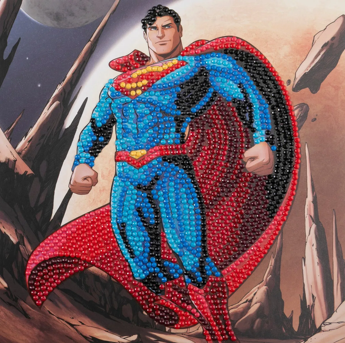 Craft Buddy Crystal Art Superman wenskaart diamond painting