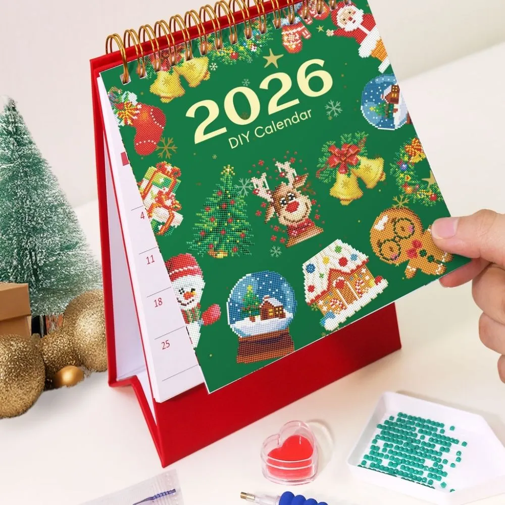 Figured'Art Diamond Painting Kalender 2026 Kersticonen 12-delig kerst