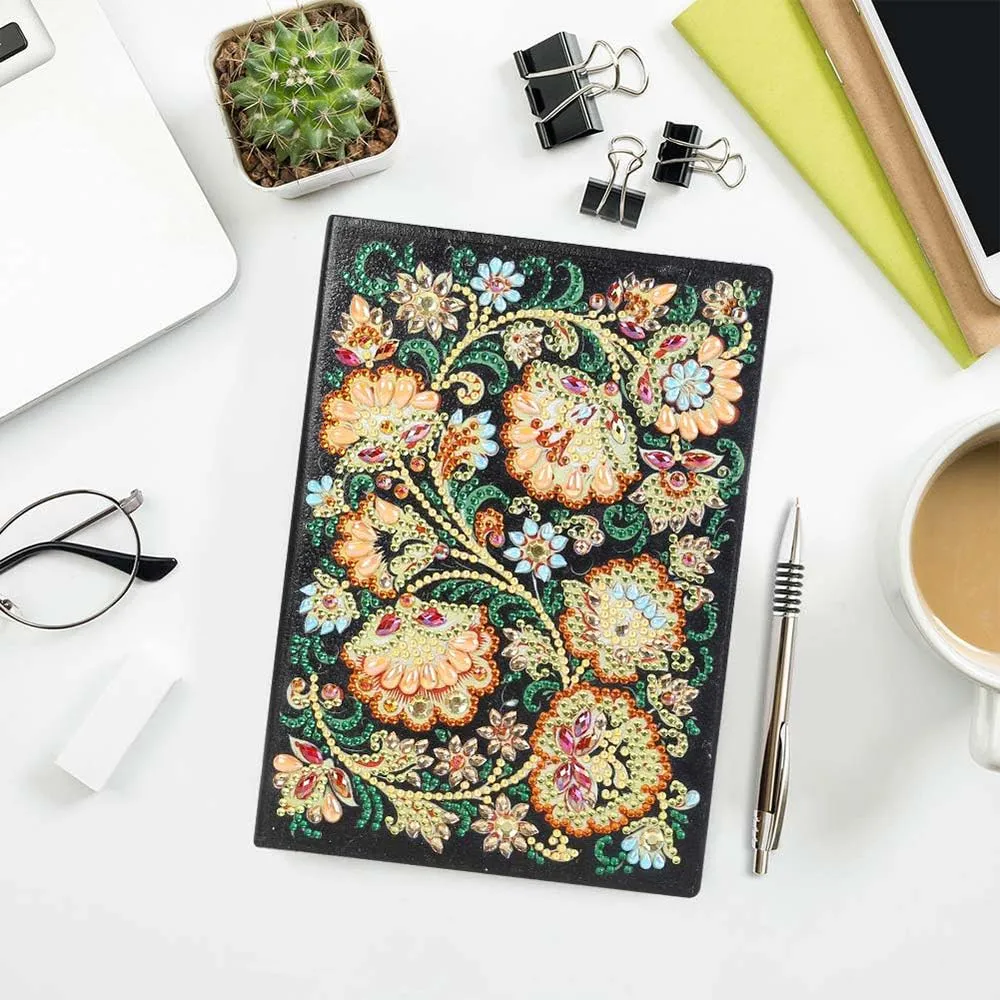 Figured'Art Bloemen diamond painting boekje A5 50 pagina's