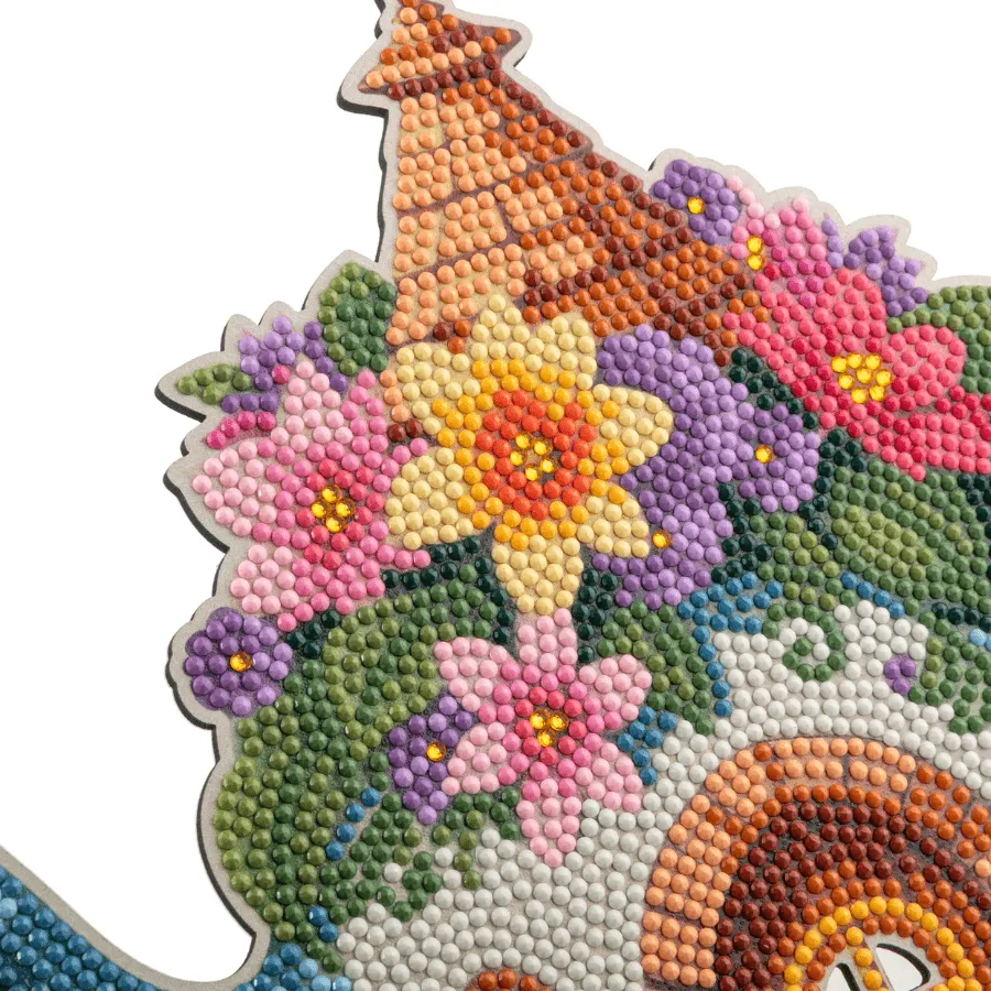 Craft Buddy Crystal Art Flower Teapot diamond painting 24 cm