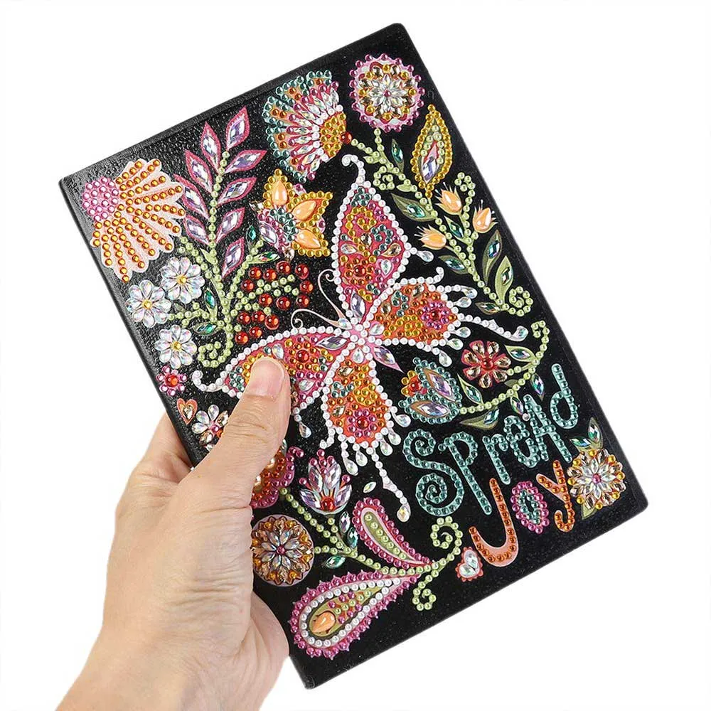 Figured'Art Diamond Painting Boek Verspreid de Vreugde A5 50 pagina's rond