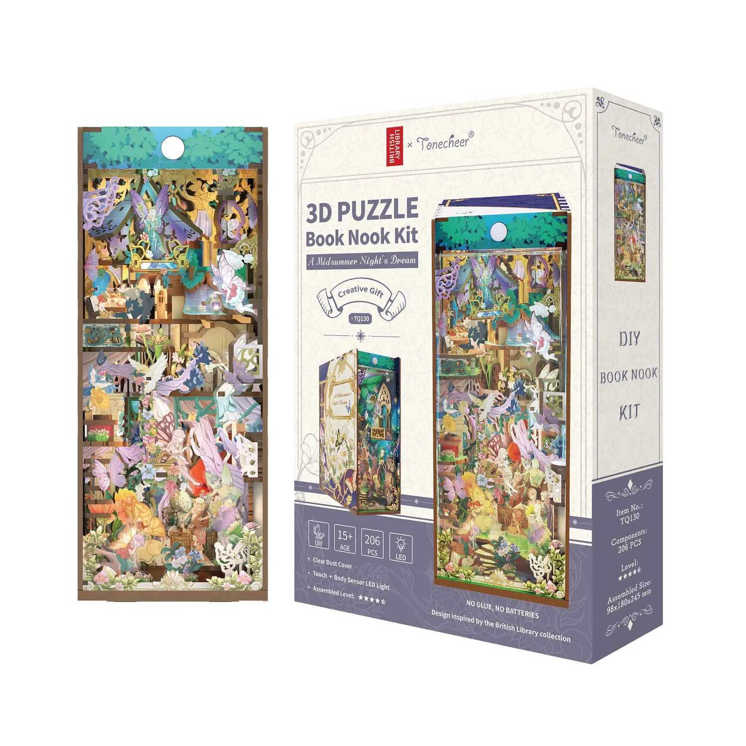Figured'Art Book Nook Een Midzomernachtsdroom bouwpakket bos