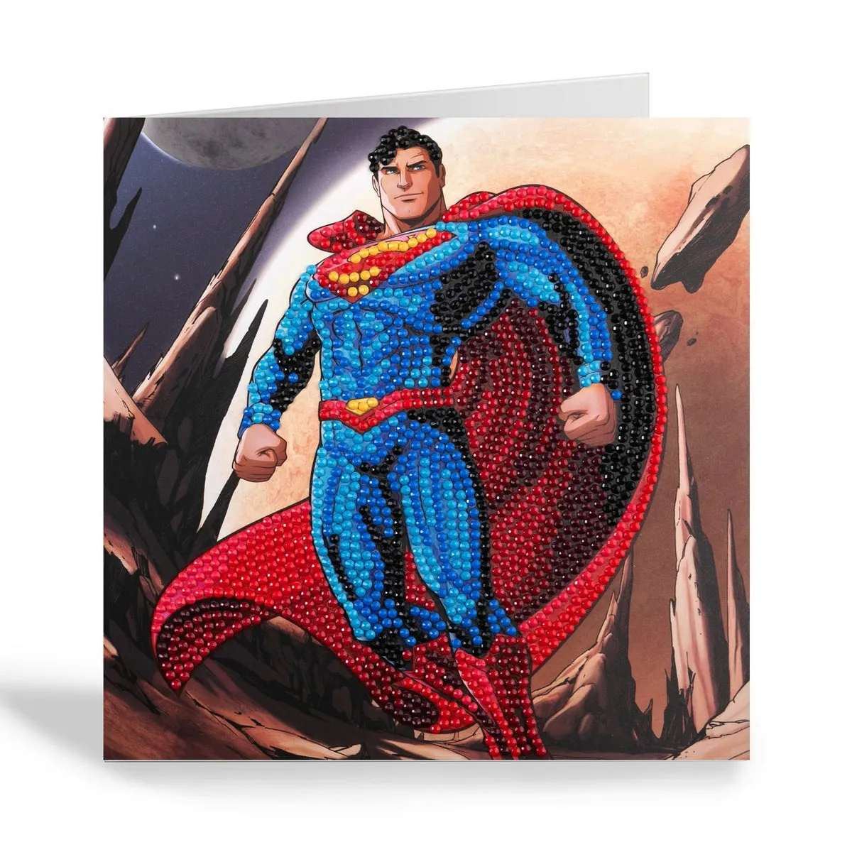 Craft Buddy Crystal Art Superman wenskaart diamond painting