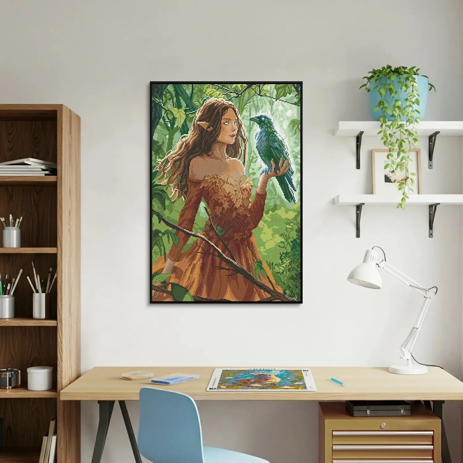 ARTDOT The Seer fantasy diamond painting vierkant 47x70cm