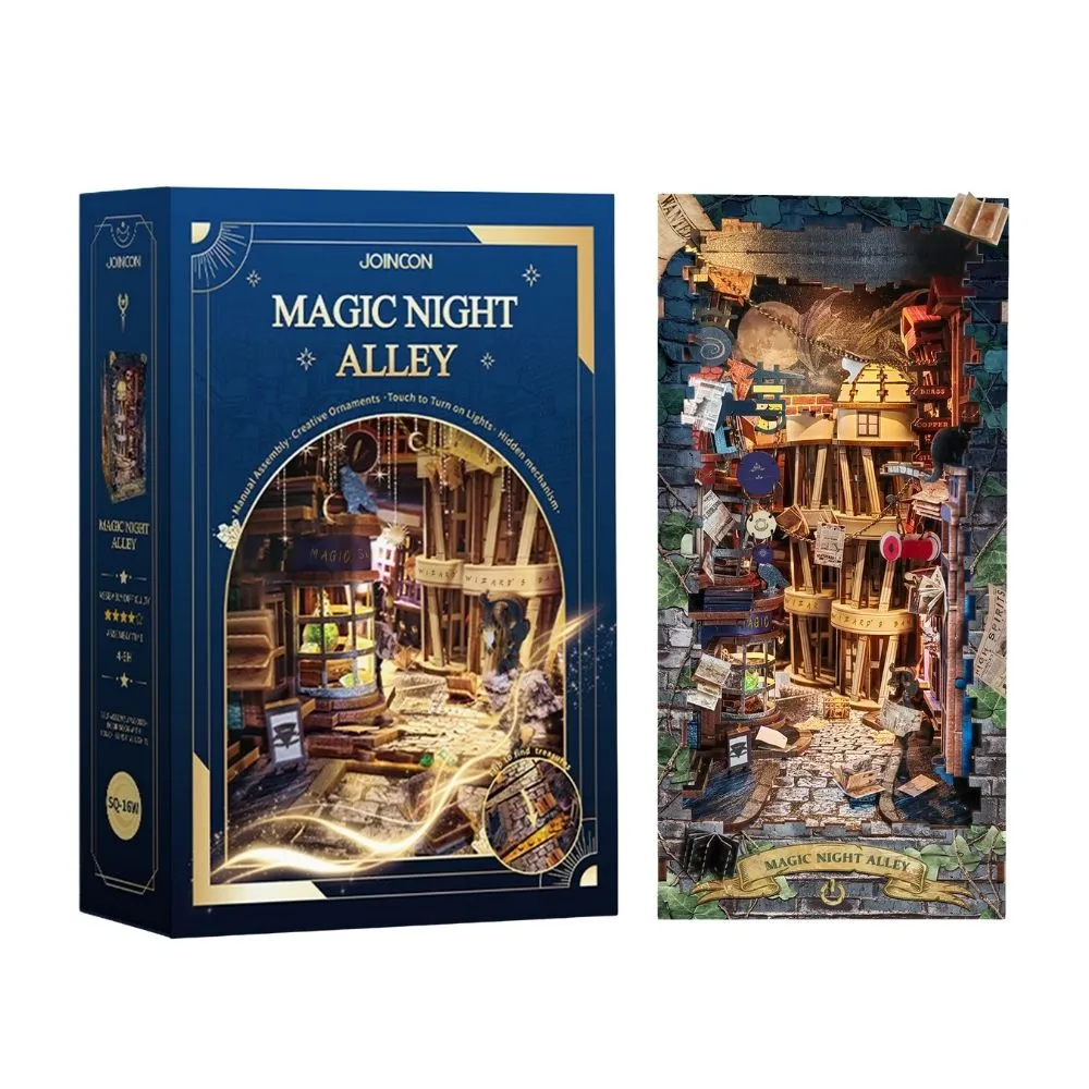 Figured'Art Magische Nachtsteeg book nook bouwpakket met led 298 stuks
