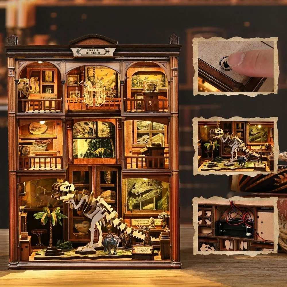Figured'Art De Jurassic Galerij book nook bouwpakket met led