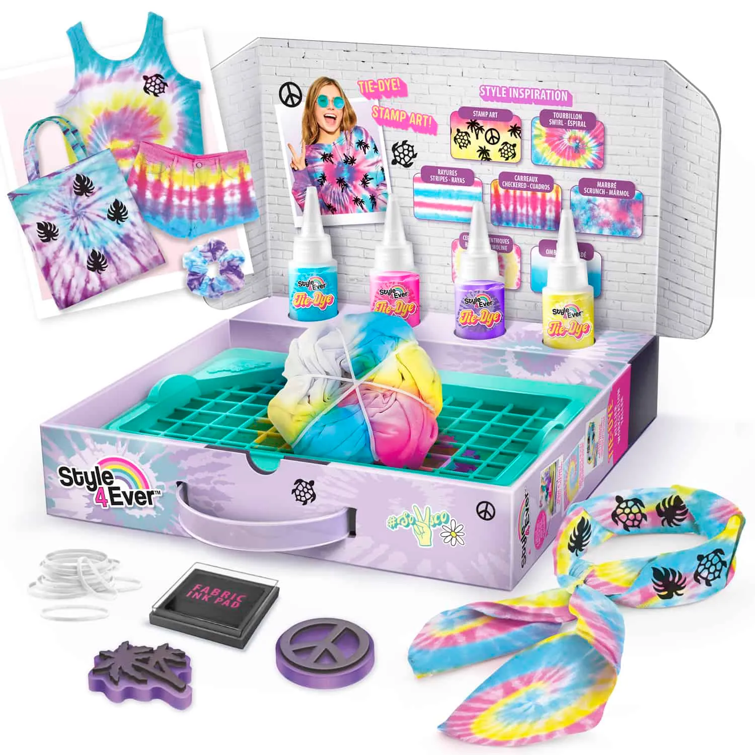 Canal Toys Style 4 Ever Tie Dye Workstation tie dye set