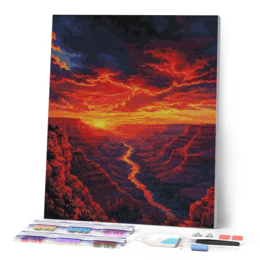 Figured'Art Grand Canyon diamond painting woestijnkliffen full drill