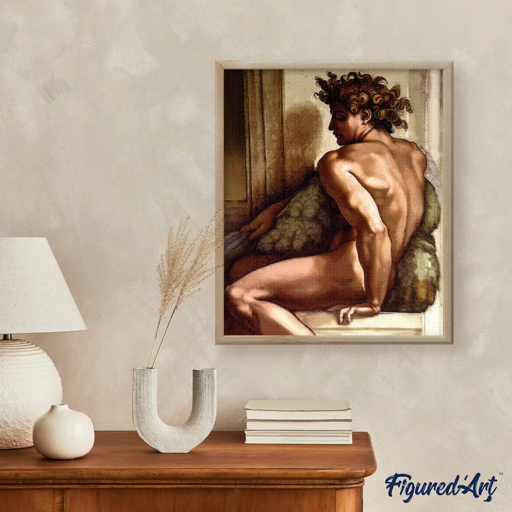 Figured'Art De Ignudi Michelangelo diamond painting 40x50 cm rond
