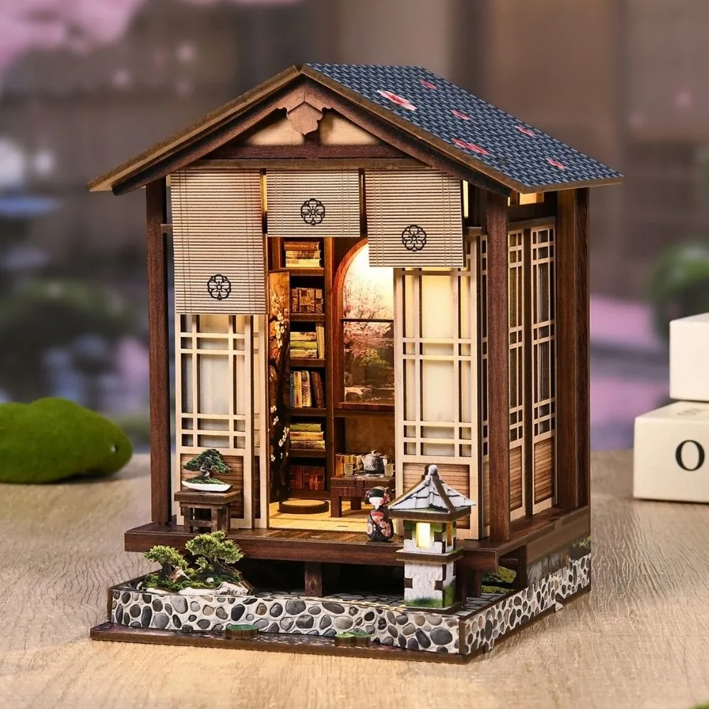 Figured'Art Het Zen-Tuinhuis miniatuurhuisje 3D puzzel 152 stukjes