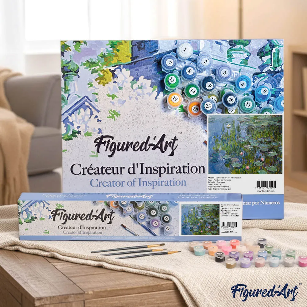 Figured'Art Waterlelies 1915 Monet schilderen op nummer 40x50cm