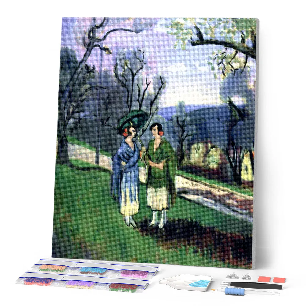 Figured'Art Matisse Gesprek olijfbomen diamond painting 40x50cm