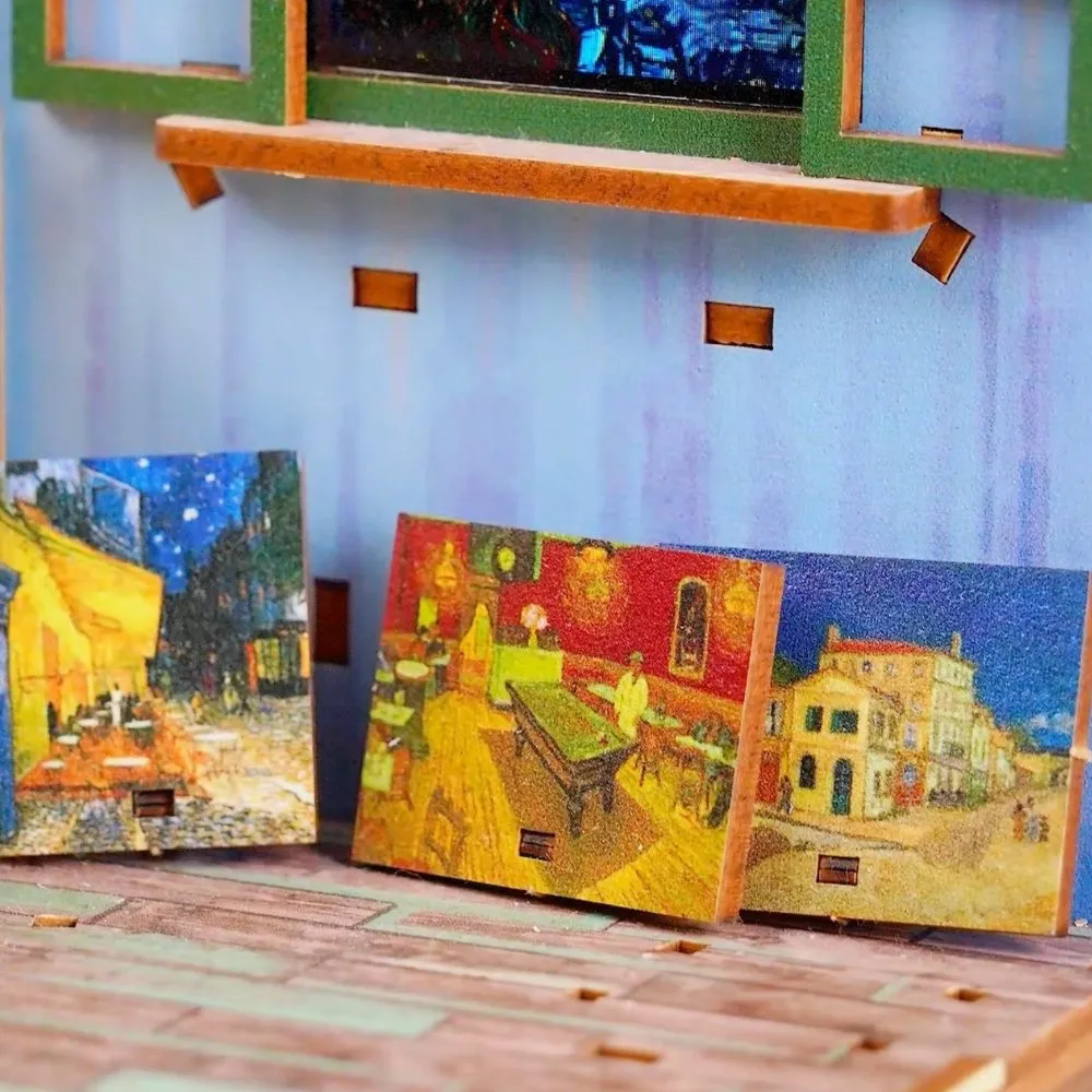 Figured'Art Vincent’s Slaapkamer 3D puzzel 143 stuks met led