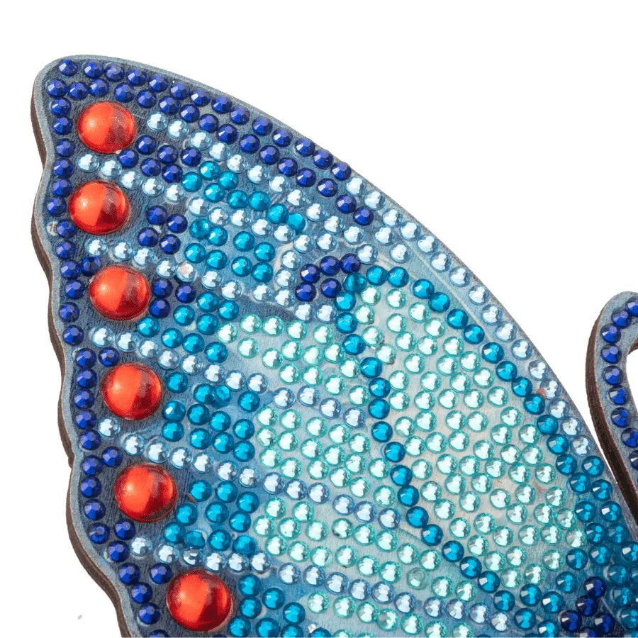 Craft Buddy Crystal Art Butterfly hoekplank 19x17,5 cm 2 st