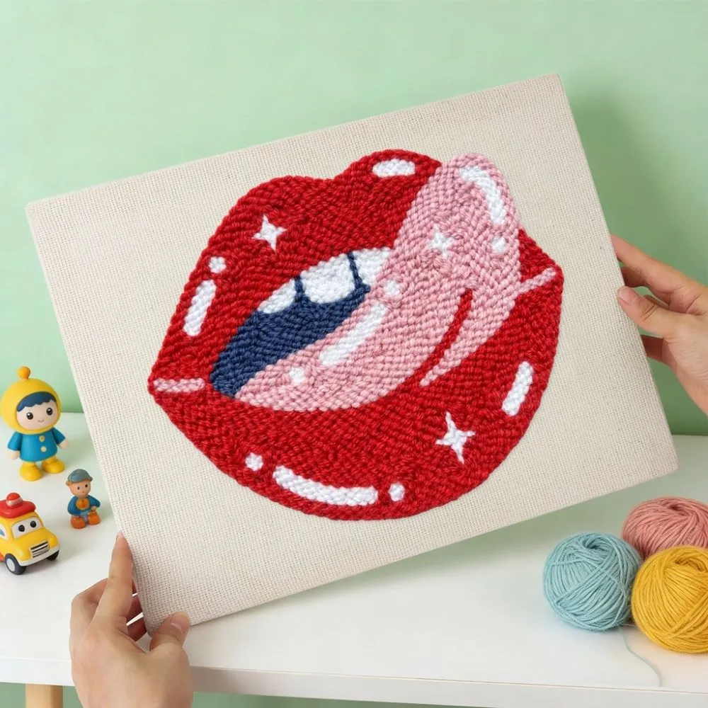 Figured'Art Sterrenkus punch needle pakket 20x30cm met frame