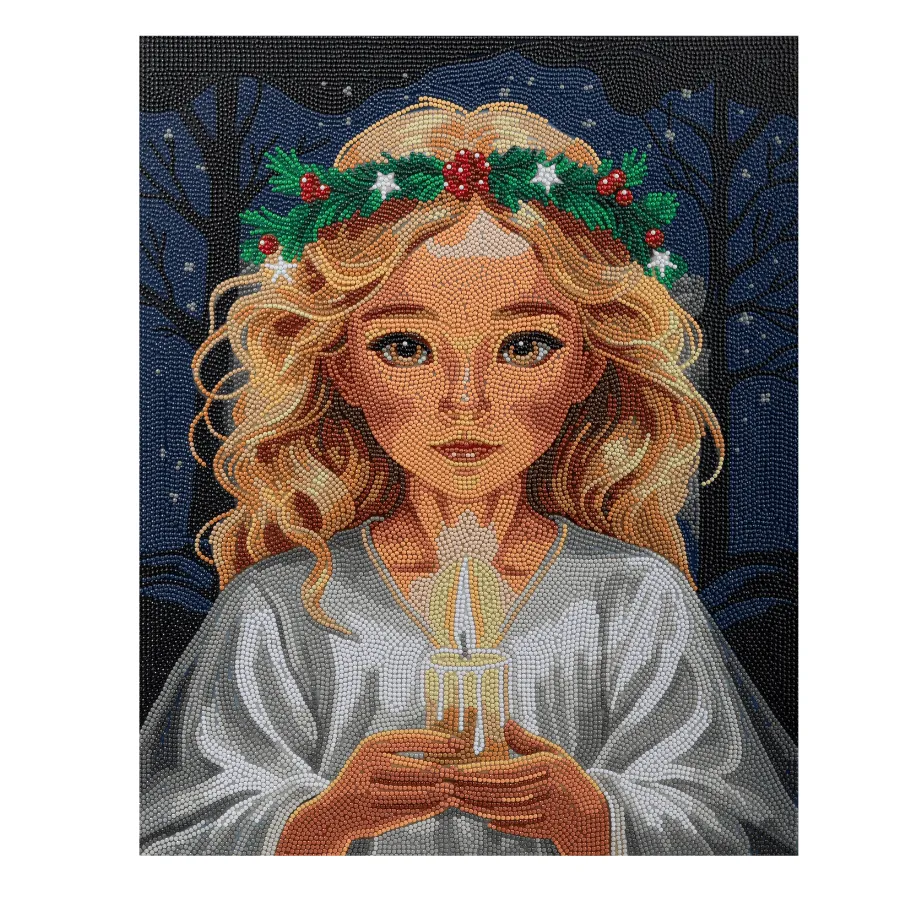 Craft Buddy Crystal Art Angel Face canvas kit 40x50 full crystal