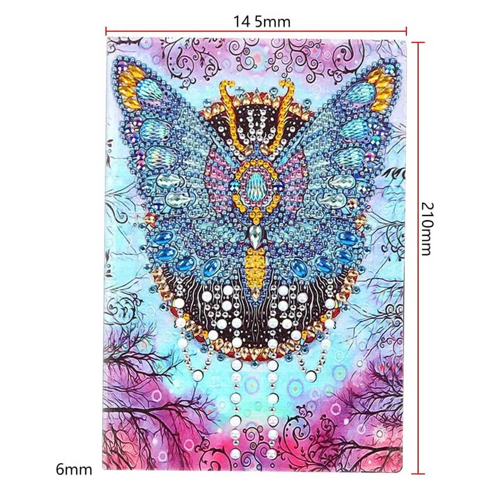 Figured'Art Vlinder notitieboek diamond painting A5 64 pagina's