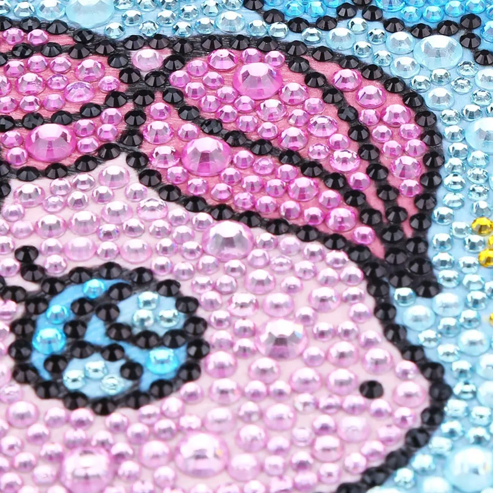 Figured'Art Eenhoorn diamond painting kinderen 15x15cm met lijst