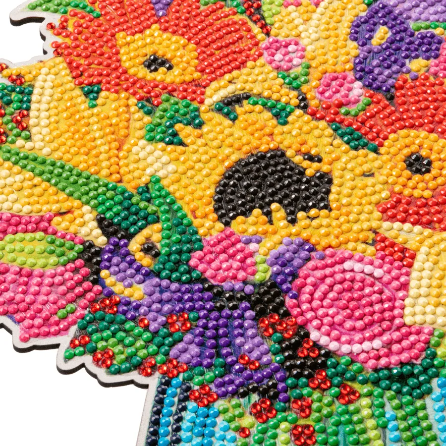 Craft Buddy Crystal Art Amore Flower Bouquet houten decoratie 25 cm