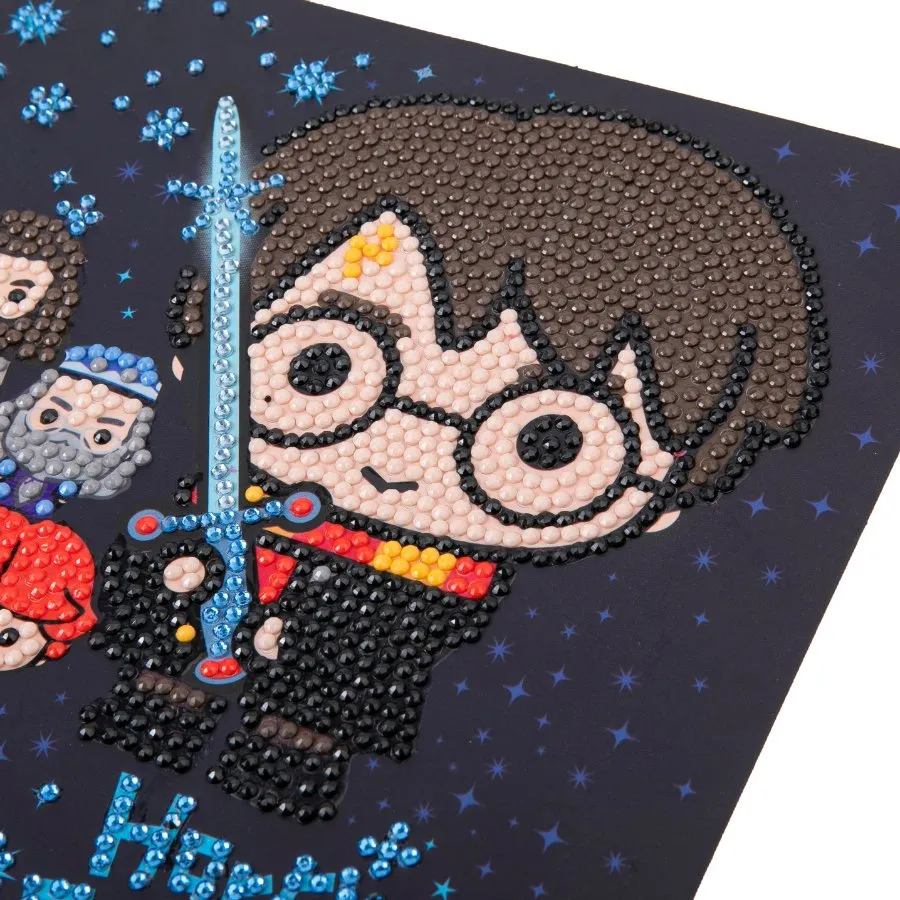 Craft Buddy Crystal Art Harry Potter Family wenskaart 18 cm
